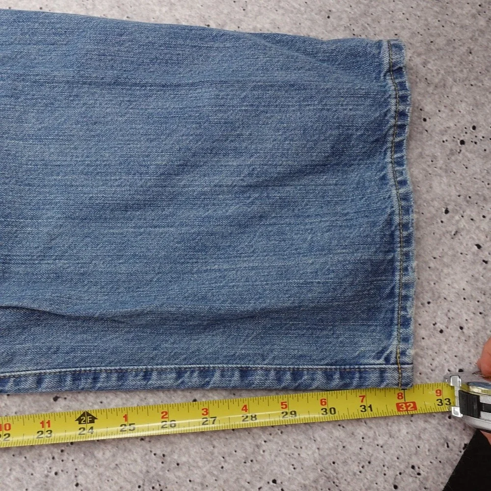 Polo Ralph Lauren Hampton Relaxed Straight Jeans Mens 46Bx32 Blue Denim Pants
